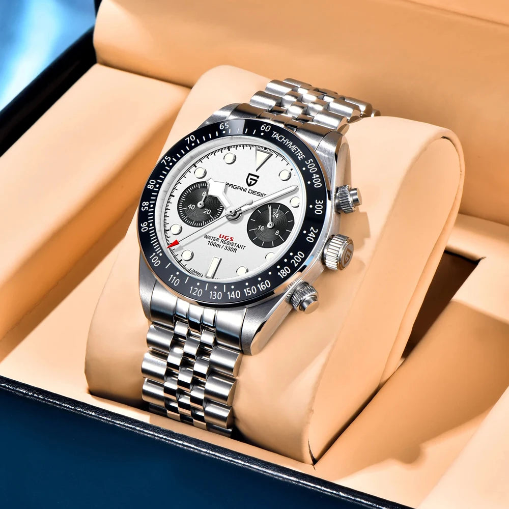 Pagani Design Panda Chronograph Stainless Steel Watch