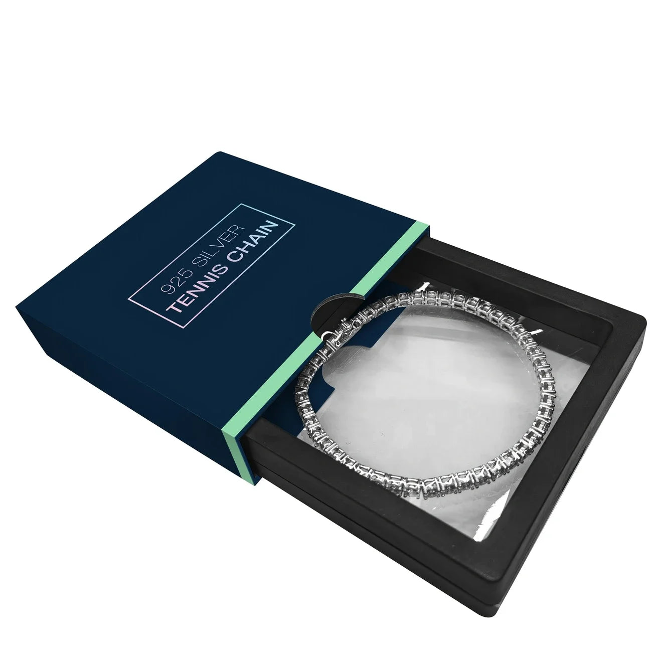 Sterling Silver Moissanite Tennis Bracelet 5.6 Carat Round