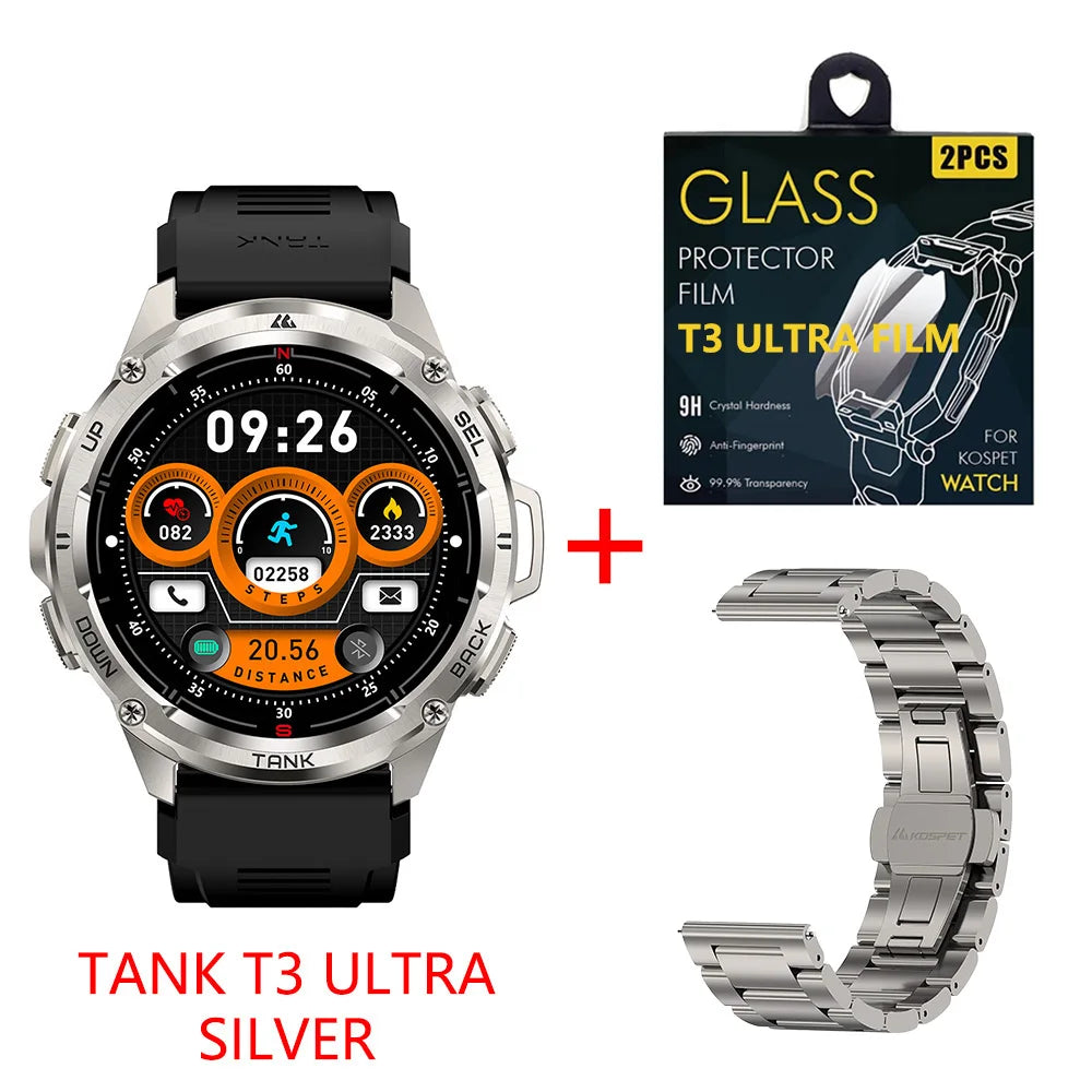 KOSPET Tank T3 Ultra GPS Smartwatch With Altimeter Compass