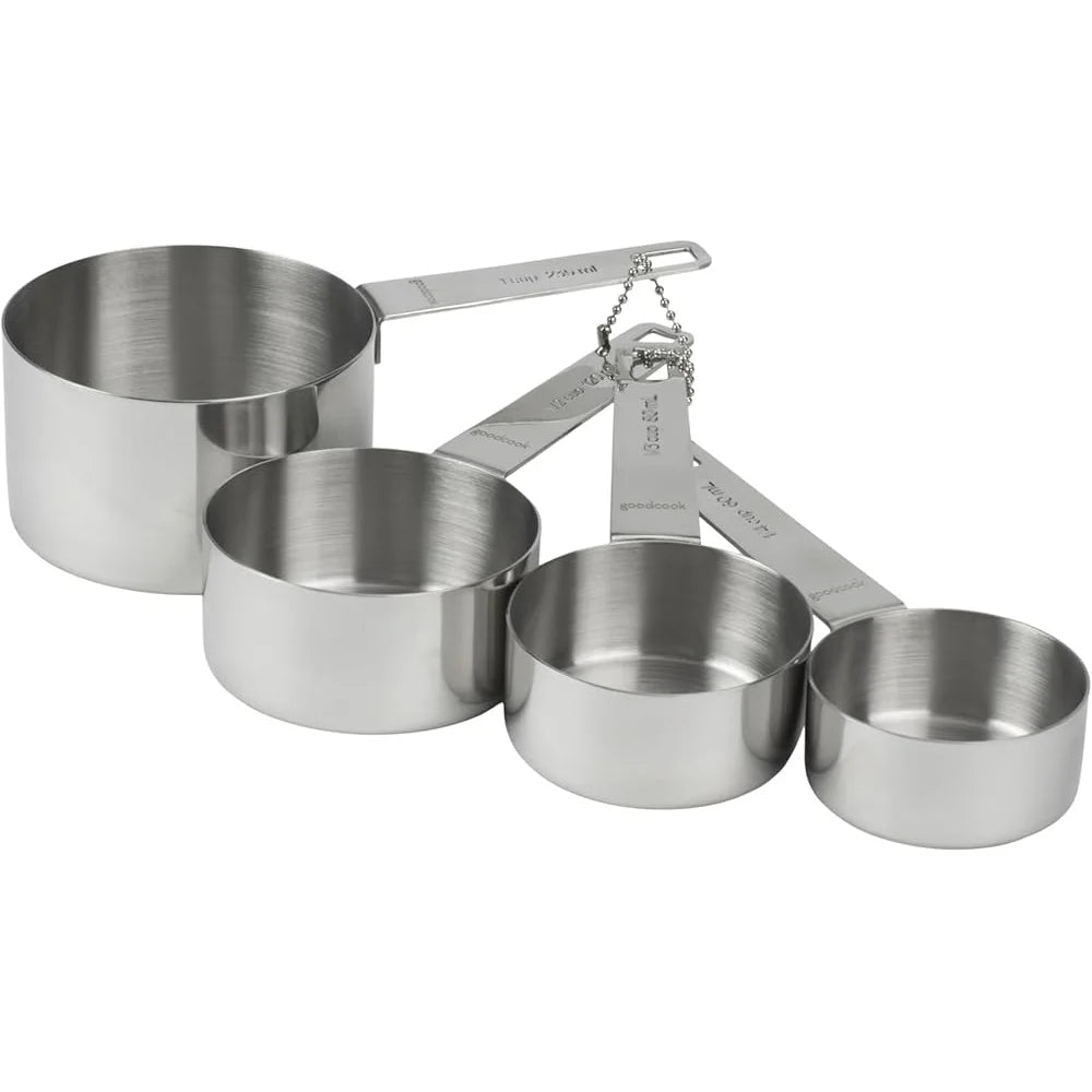 XMSJ Stainless Steel Measuring Cup Set Four Pieces Durable