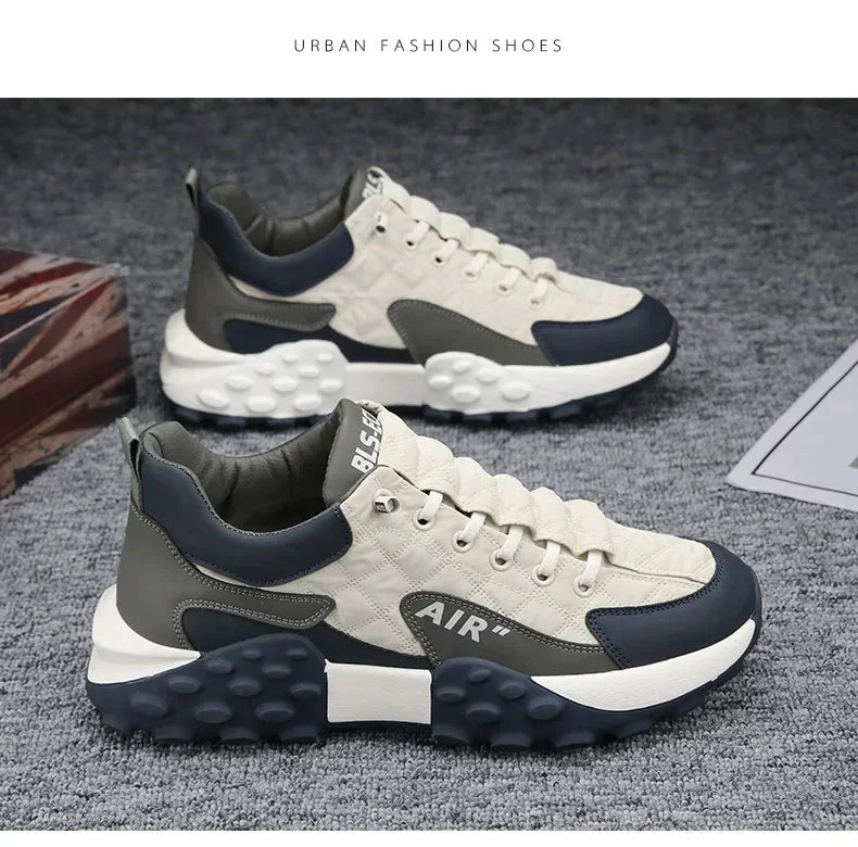 Men Casual Platform Sneakers Breathable Comfortable Shoes