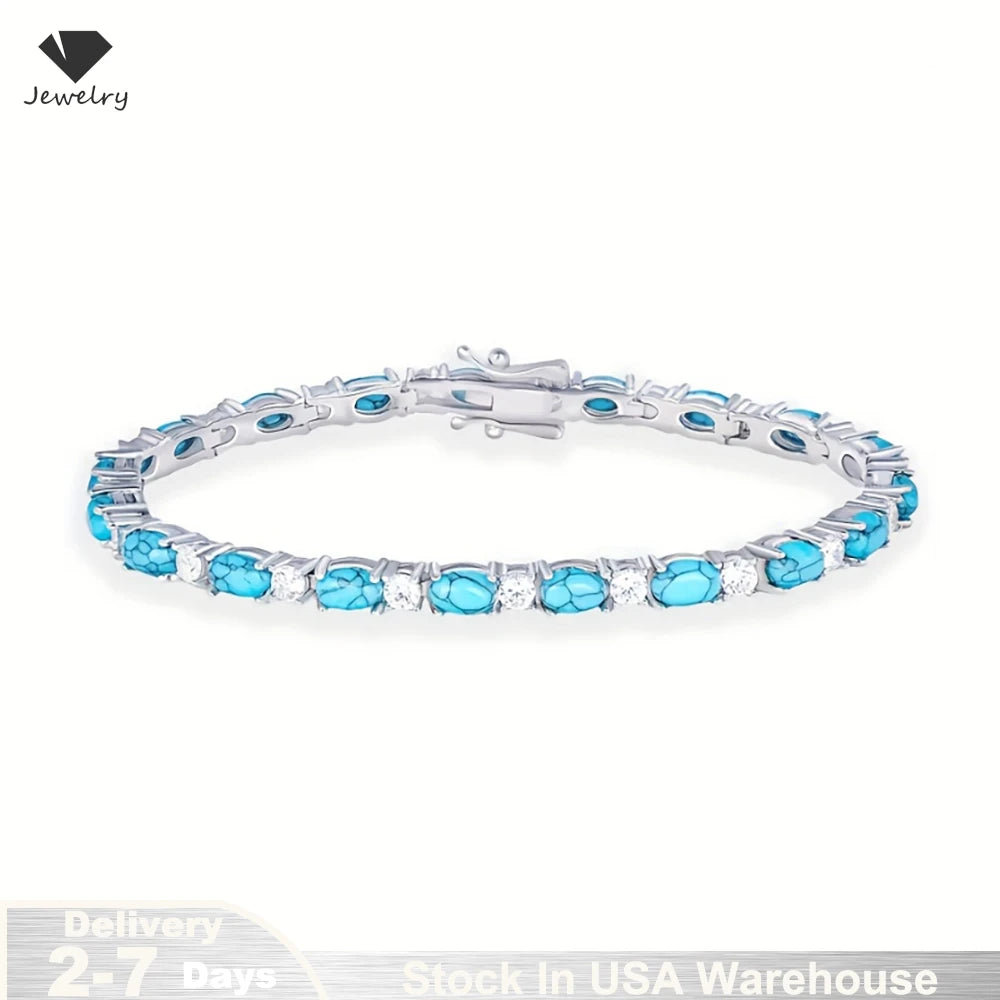 Pet And Lifestyle Depot CZ Zircon Chain Silver Bracelet