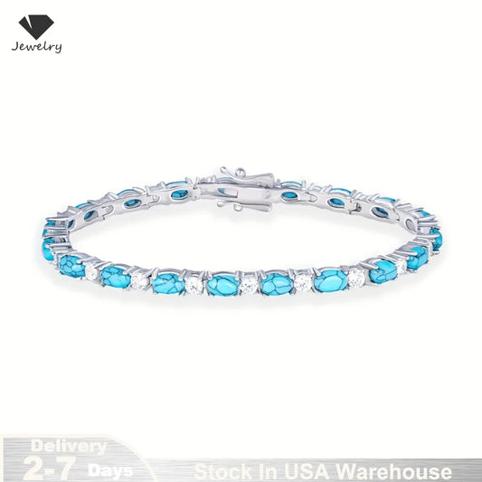 Pet And Lifestyle Depot CZ Zircon Chain Silver Bracelet
