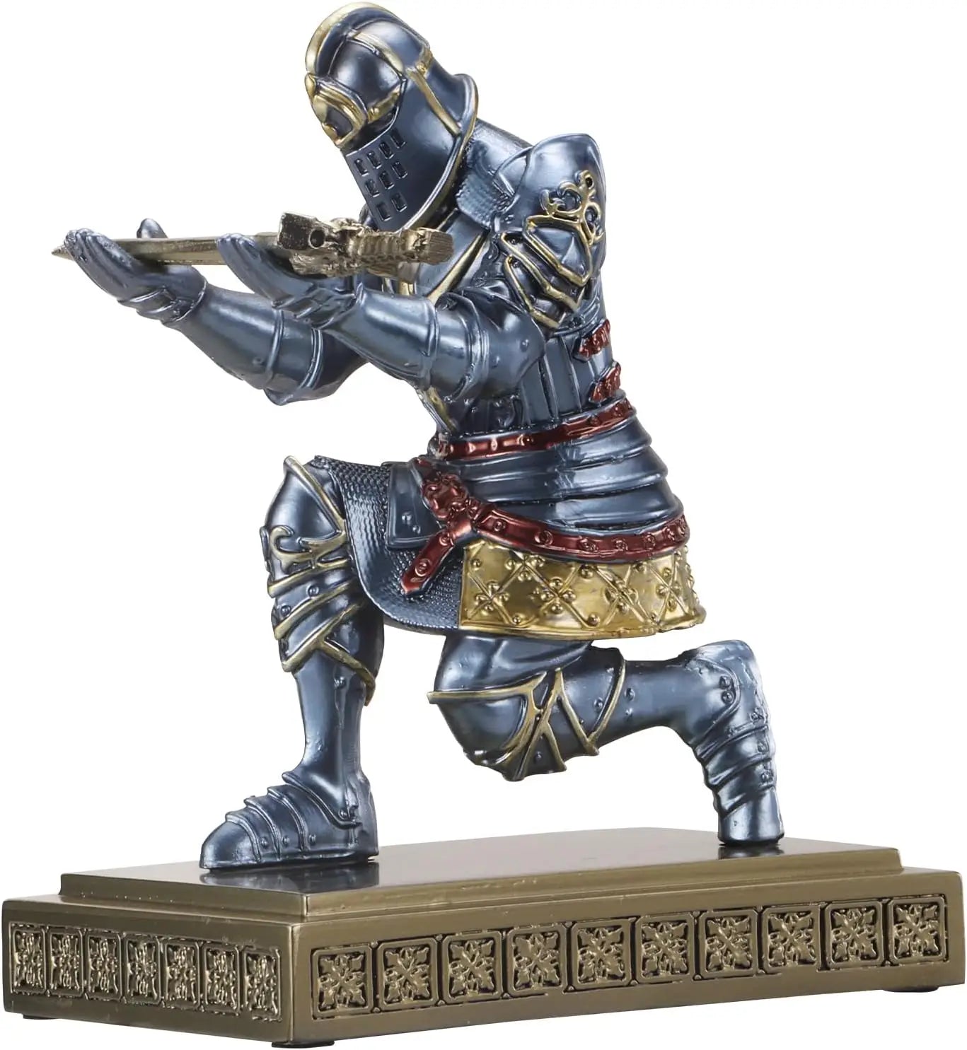 Hign-concerned Knight Pen Holder Desk Statue For Office Decor