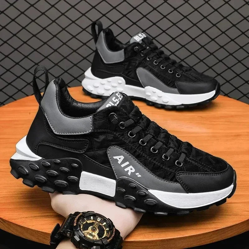 Men Casual Platform Sneakers Breathable Comfortable Shoes
