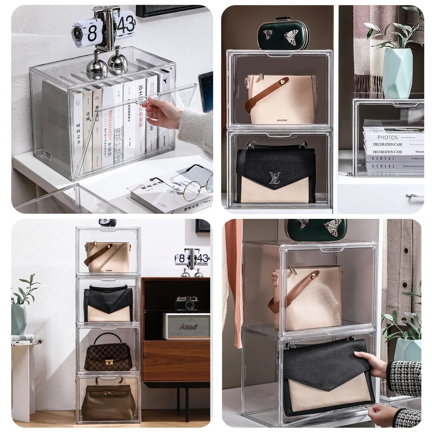 Dustproof Display Case for Figures and Collectibles Storage