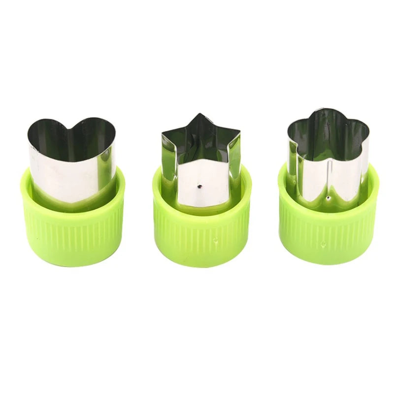 GOT-TOG Star Heart Shape Vegetable Cutter 3Pcs Stainless
