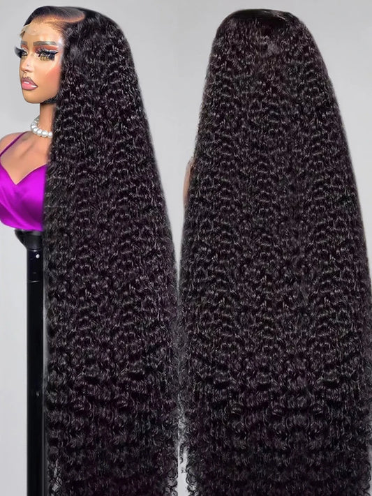 Amytud Deep Wave Glueless Full Lace Wig Frontal Hair