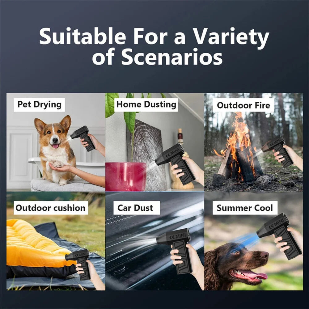 130000RPM Mini Air Duster Turbo Blower For Car Cleaning