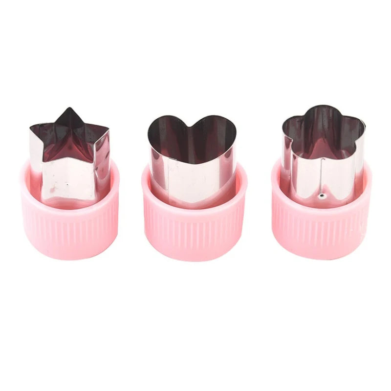 GOT-TOG Star Heart Shape Vegetable Cutter 3Pcs Stainless