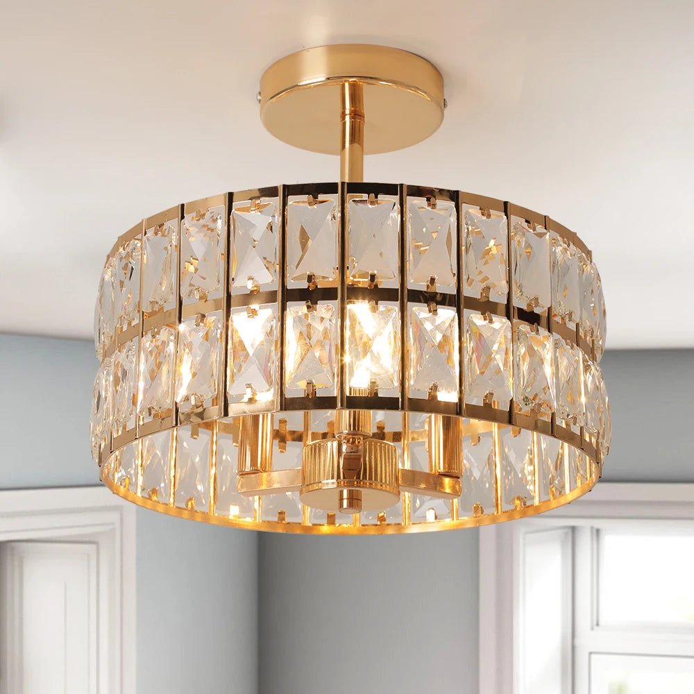 Vetrulus Crystal Pendant Light LED Chandelier Nordic Opulent Ceiling LuminaireSeries