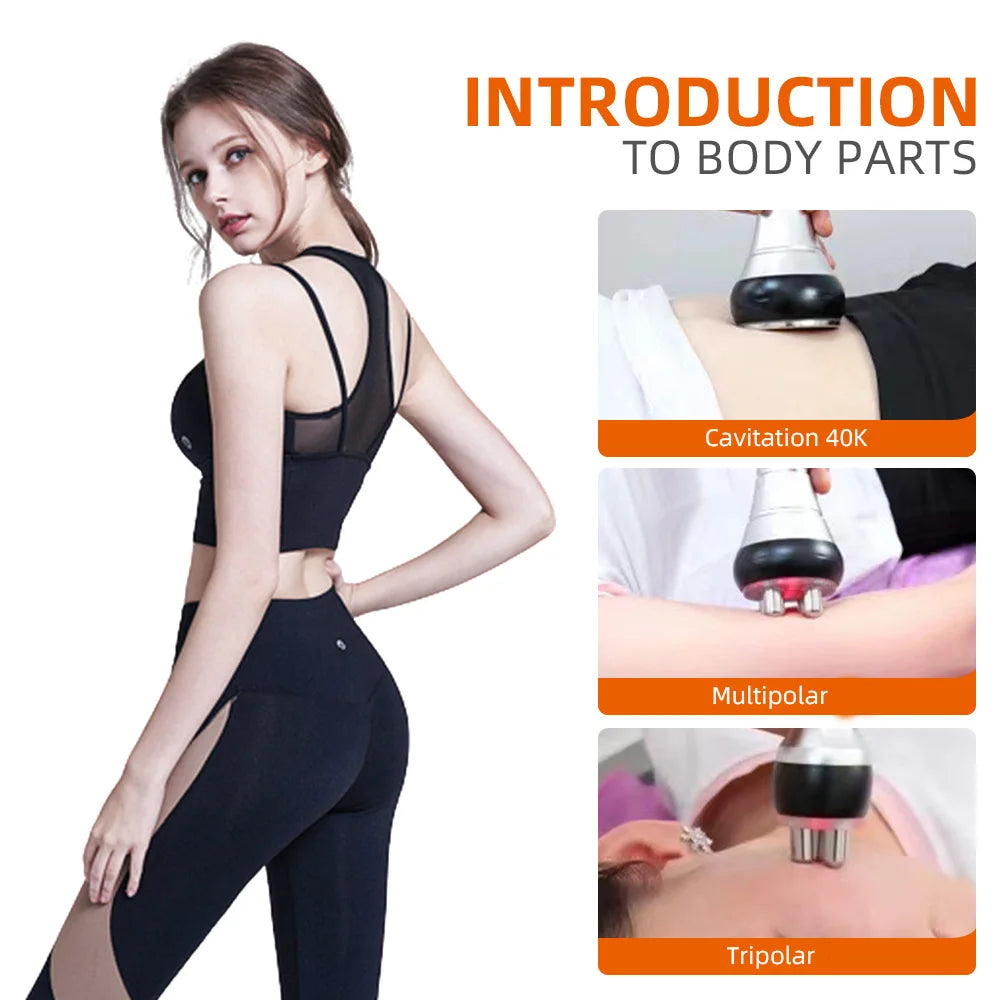 Misshearth 3 In 1 Beauty Body Slimming Massager Cavitation