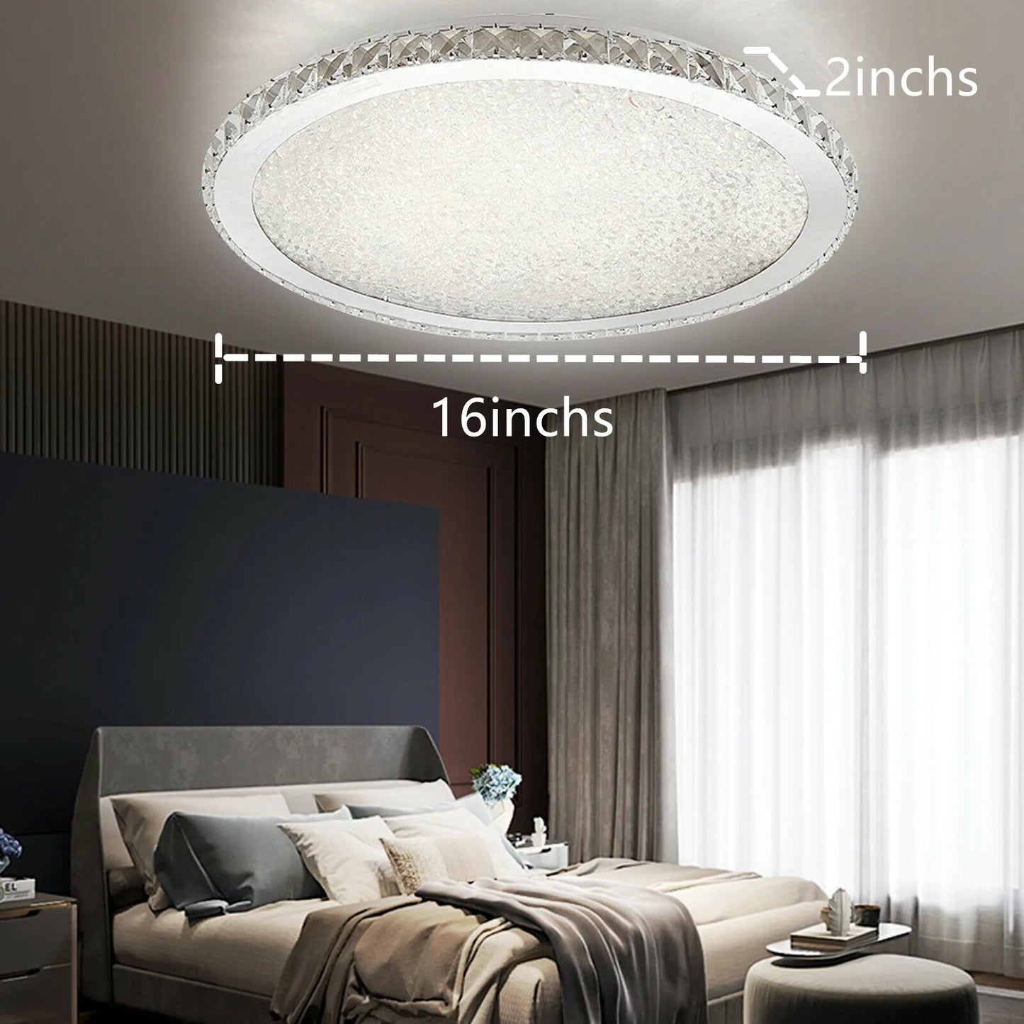 LoyalHeartDY Modern Crystal Ceiling Light Pendant Lamp