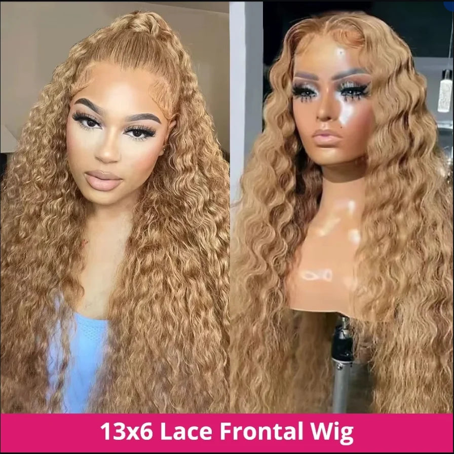 SoGreat Lace Front Curly Wigs Deep Wave Human Hair Frontal