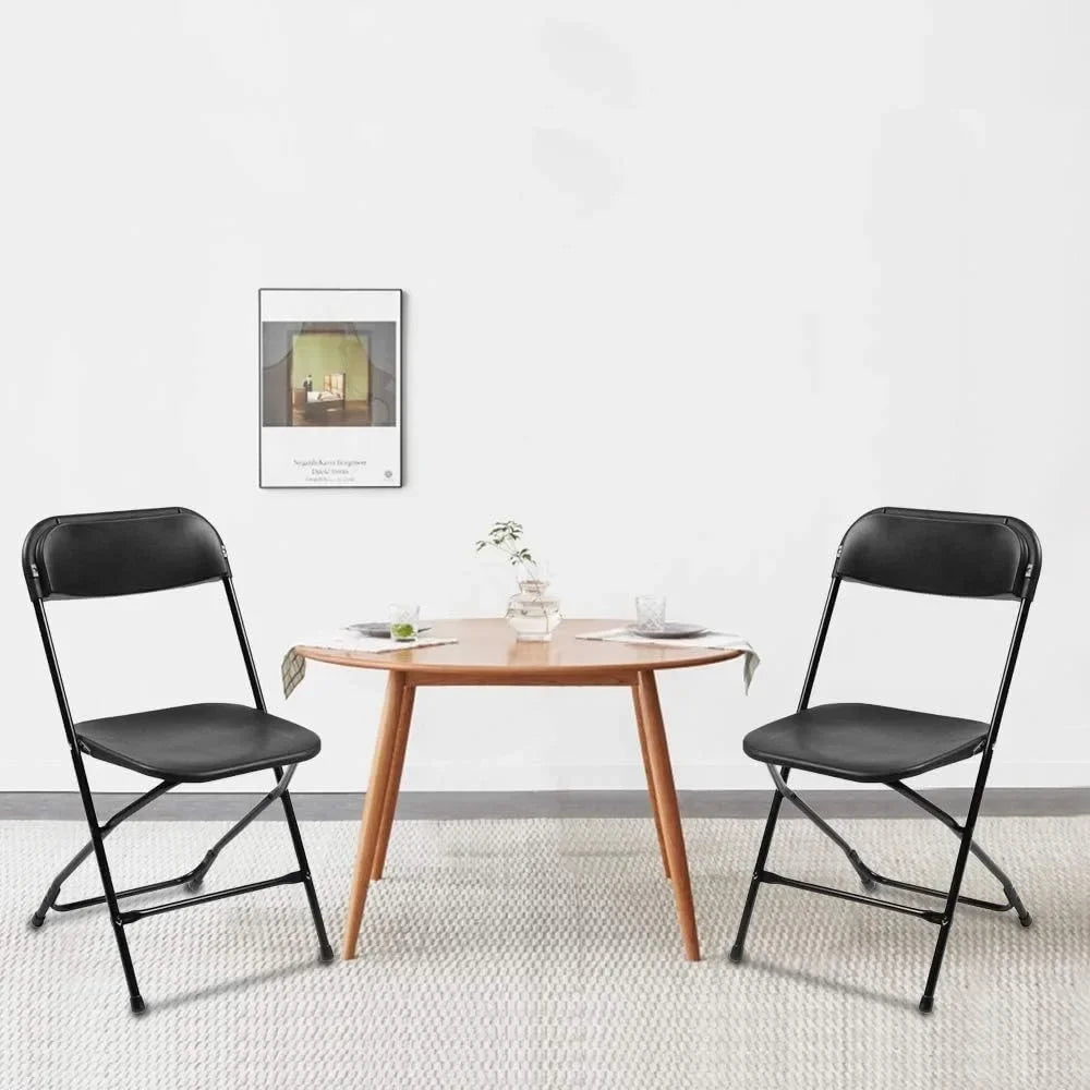 Angduo Folding Chairs Plastic Stackable Indoor Outdoor For Events