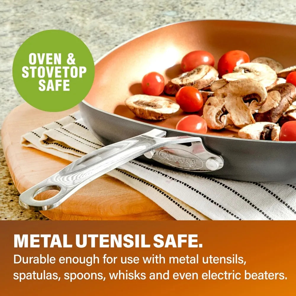 Ceramic Nonstick Cookware Set With Bakeware And Utensils