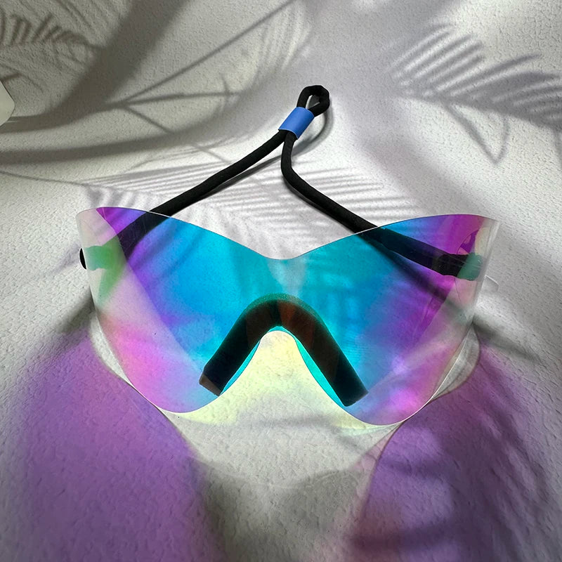 VICKICOCO Luxury Oversized Rimless Y2K Trendy Sunglasses