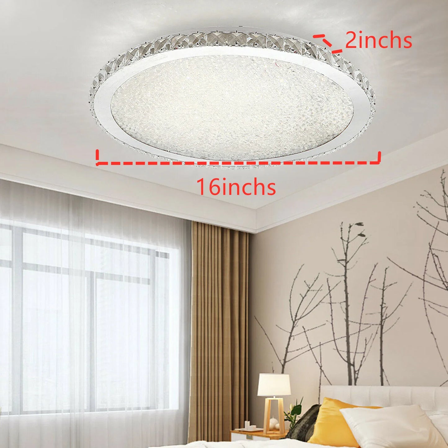 LoyalHeartDY Modern Crystal Ceiling Light Pendant Lamp