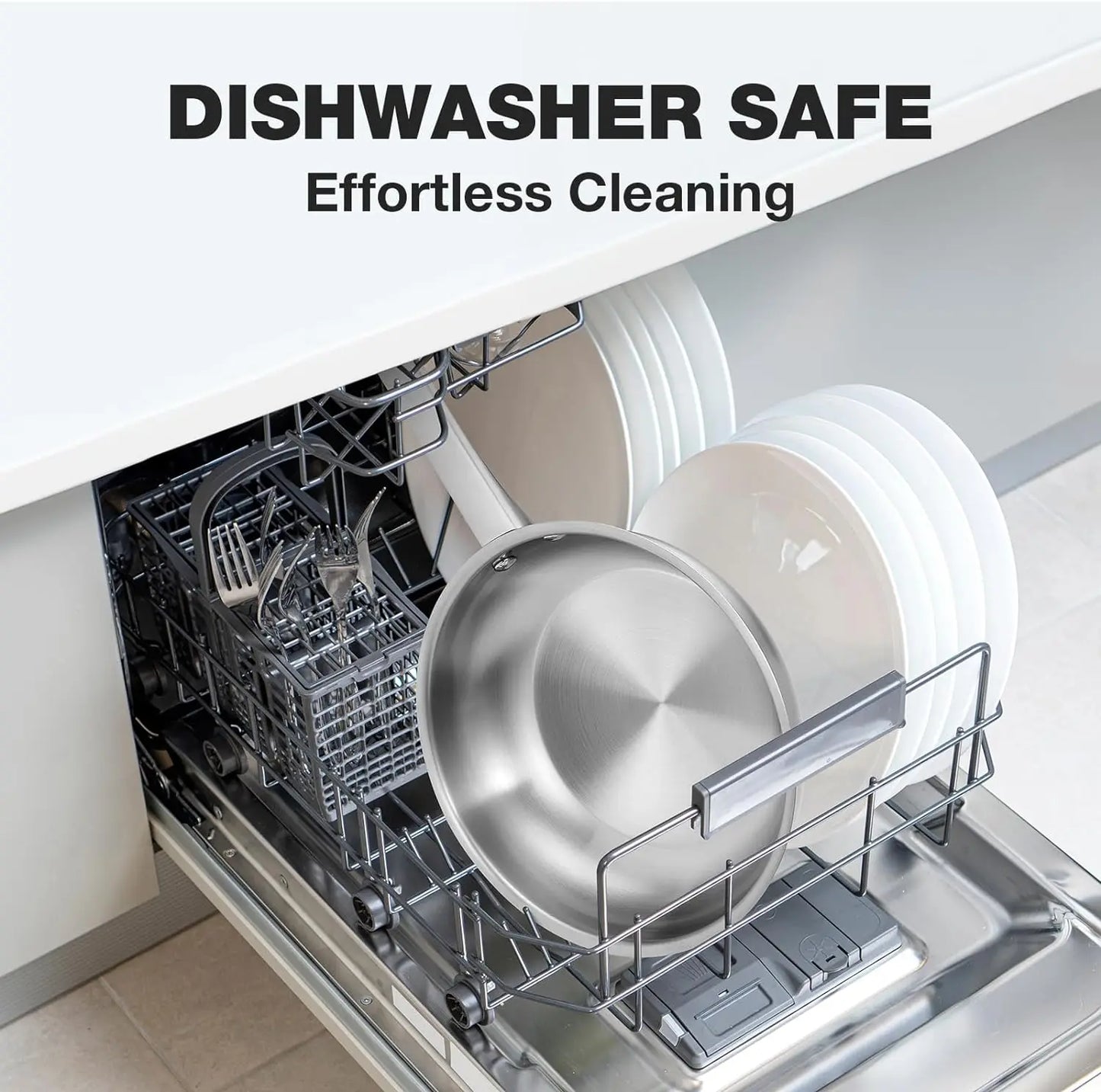 KOCH SYSTEME CS Tri Ply Stainless Steel Frying Pan PFASFree