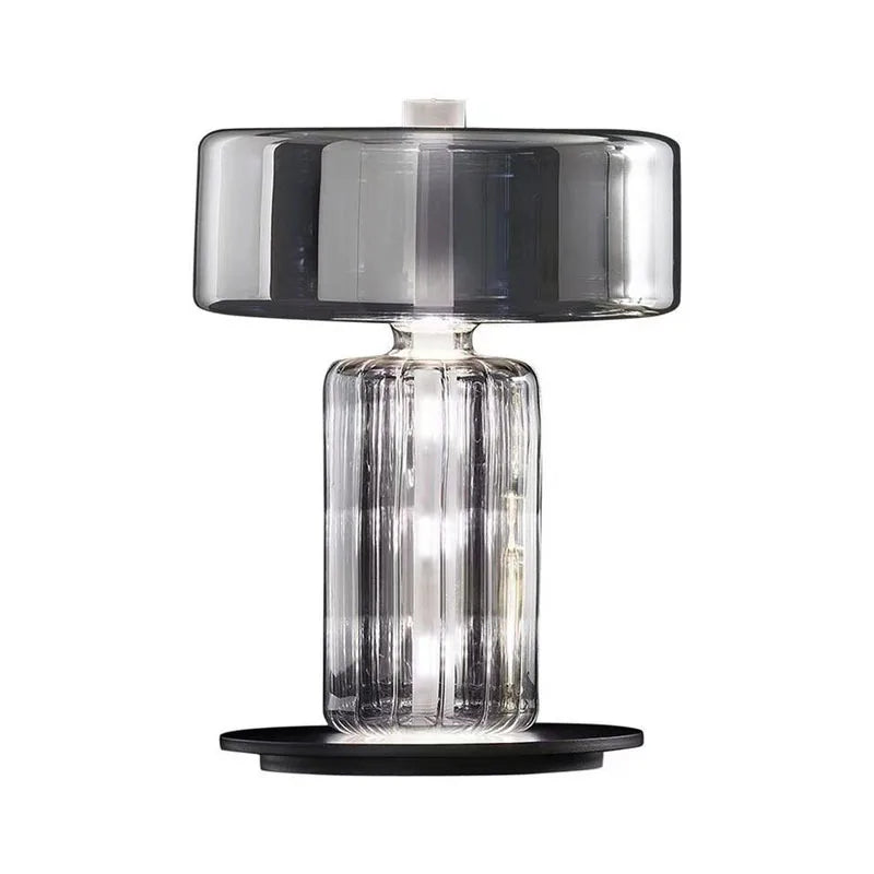 Nordic Minimalist LED Glass ConstructedTableLamp DesignedFor Contemporary LivingSpaces
