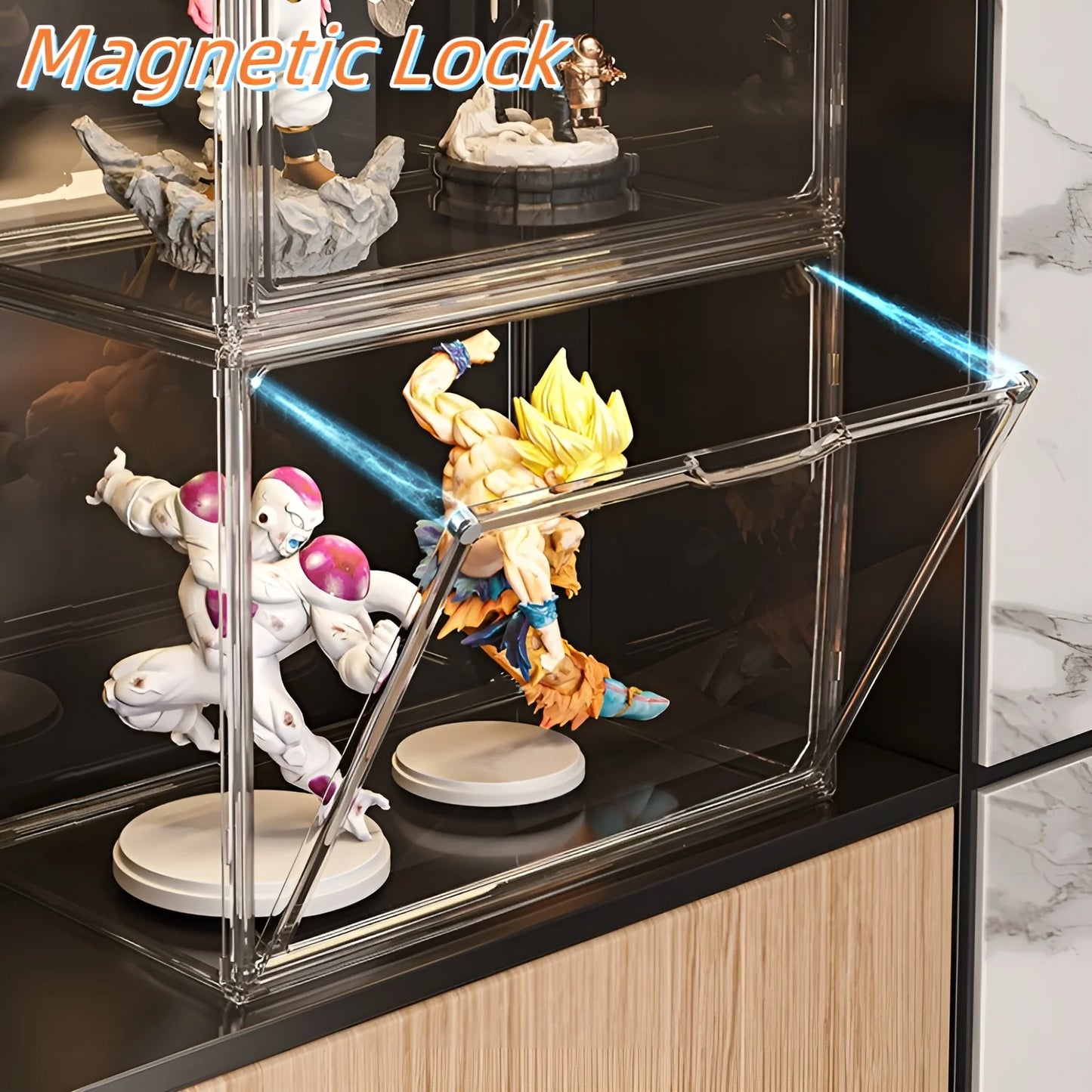 Dustproof Display Case for Figures and Collectibles Storage