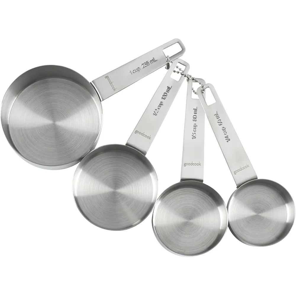 XMSJ Stainless Steel Measuring Cup Set Four Pieces Durable