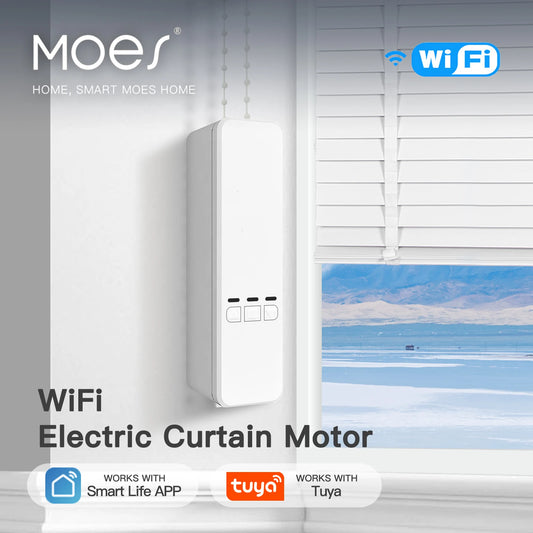 MOES WiFi Smart Motorized Chain Roller Blinds Kit RF Remote