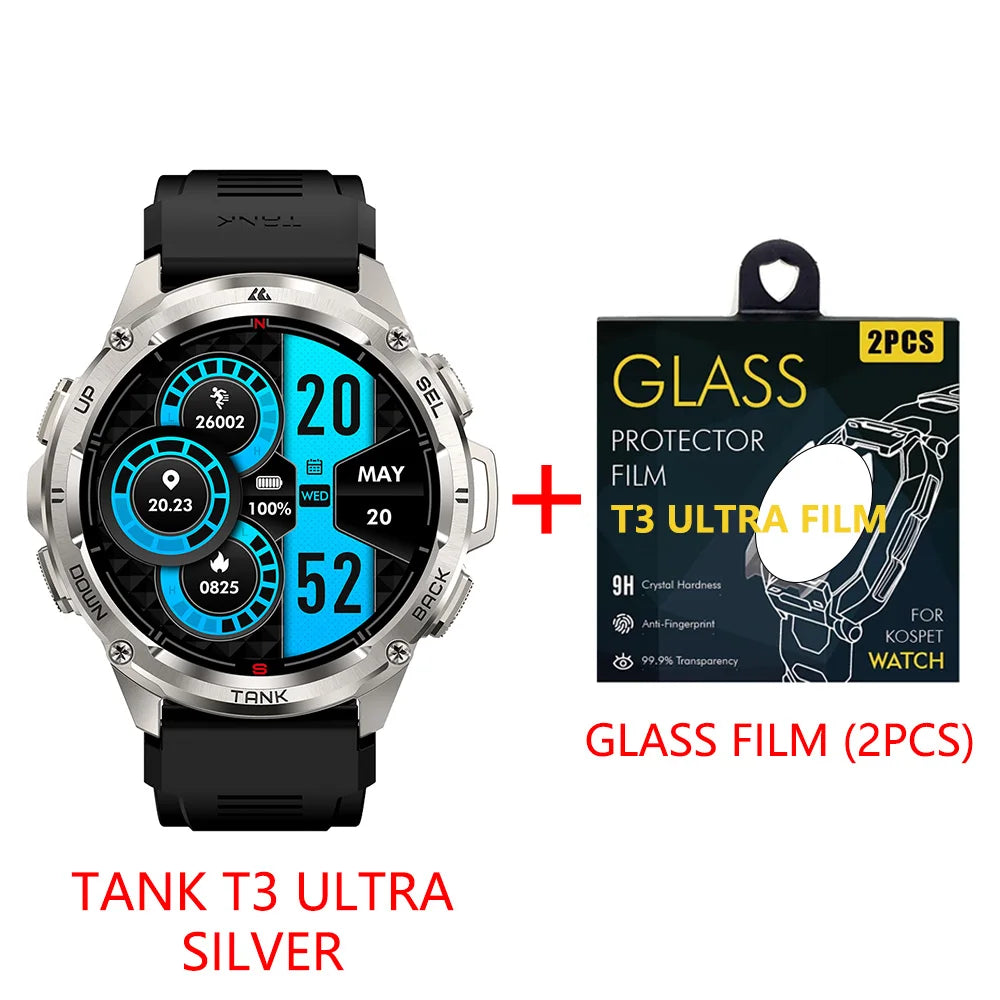 KOSPET Tank T3 Ultra GPS Smartwatch With Altimeter Compass