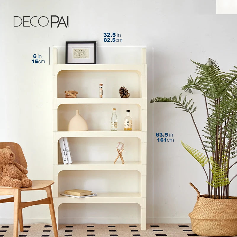 DECOPAI Nordic Modern Multi Function Storage Bookshelf and Side Table