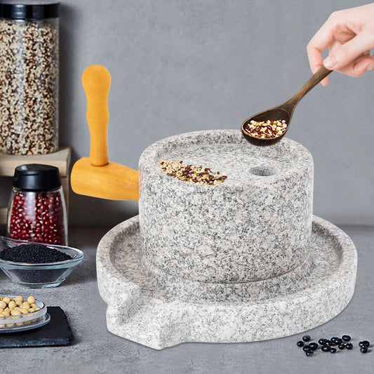 Manual Marble Millstone Grinder Chili Pepper Mung Flour