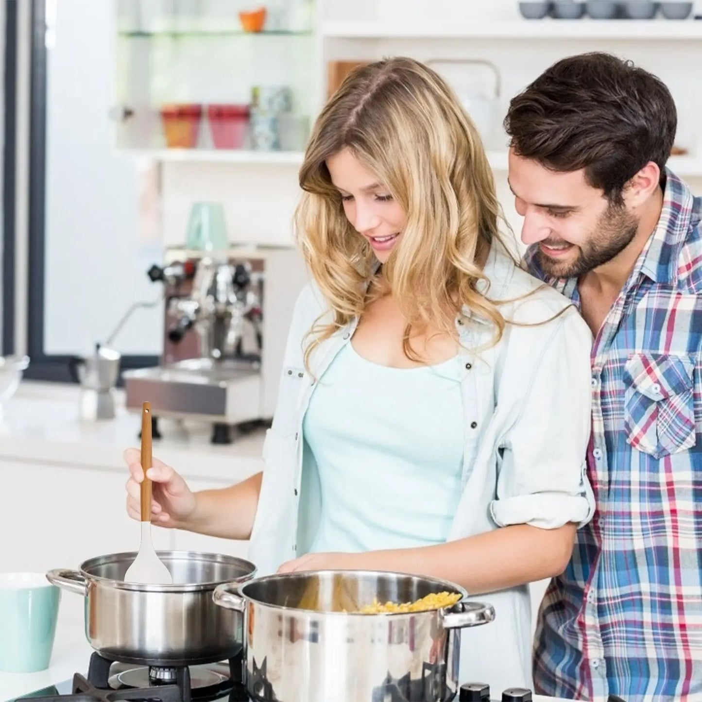 35Pcs Kitchen Utensil Set With Holder Spatulas Egg Whisk