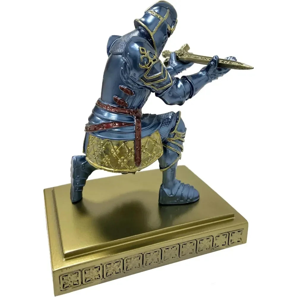 Hign-concerned Knight Pen Holder Desk Statue For Office Decor