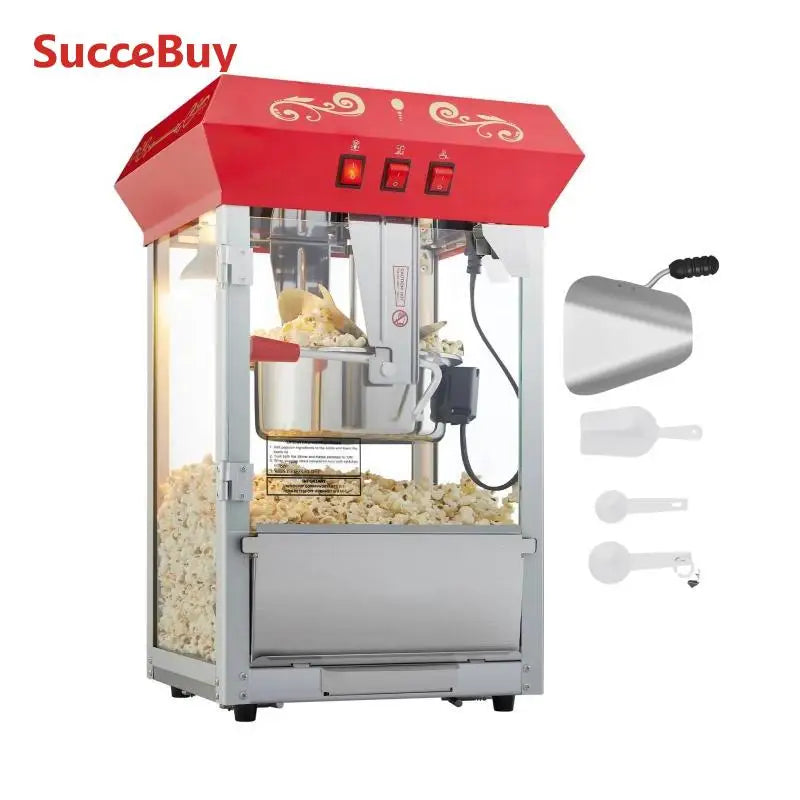 SucceBuy Electric Popcorn Maker Commercial Popper Machine