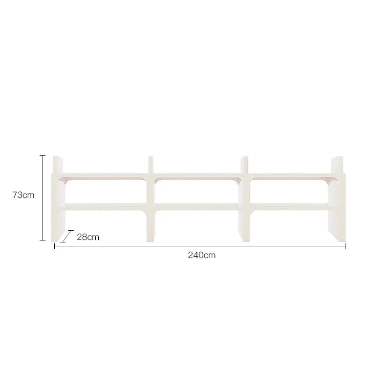 DECOPAI Nordic Modern Multi Function Storage Bookshelf and Side Table