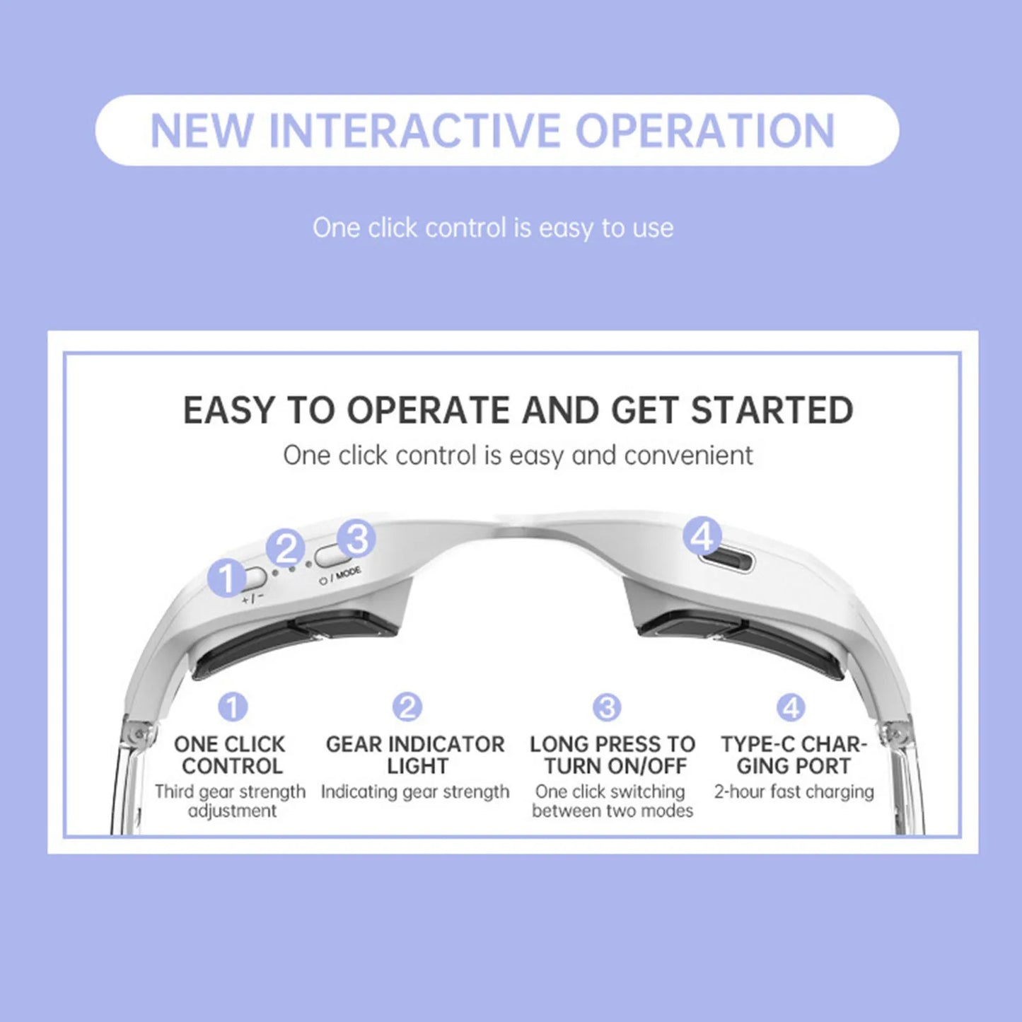 Red Light Therapy Eye Care Device Microcurrent Eye Massager
